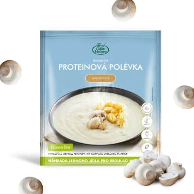 Proteínová polievka šampiónová